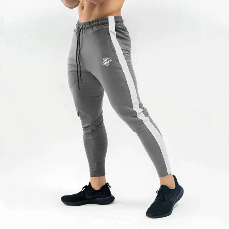 Весна-Осень 2020 мужские Модные Повседневные Спортивные штаны Kanye West Sik с шелковым