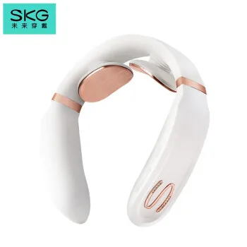 

SKG Smart Neck Massager K6 Electric Pulse Neck Pain Relief EMS Cervical Massager Voice Prompt 4 Modes 15 Intensity Heat ARM