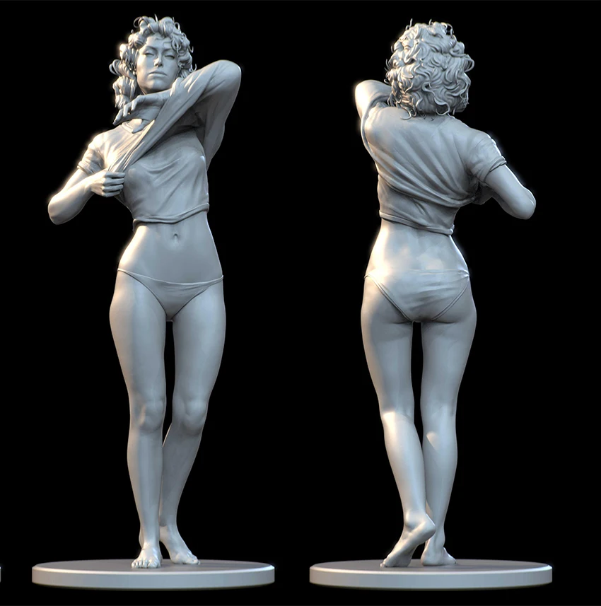 

1/24 75mm 1/18 100mm Resin Model Figure Alien Heroine Unpainted No Color RW-251