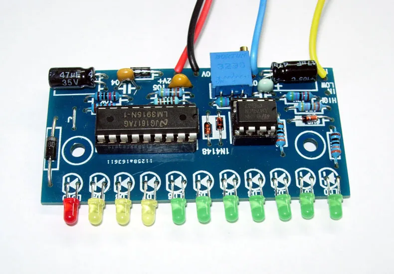 Передний сценический усилитель мощности измеритель уровня Vu Meter 10 светодиодный