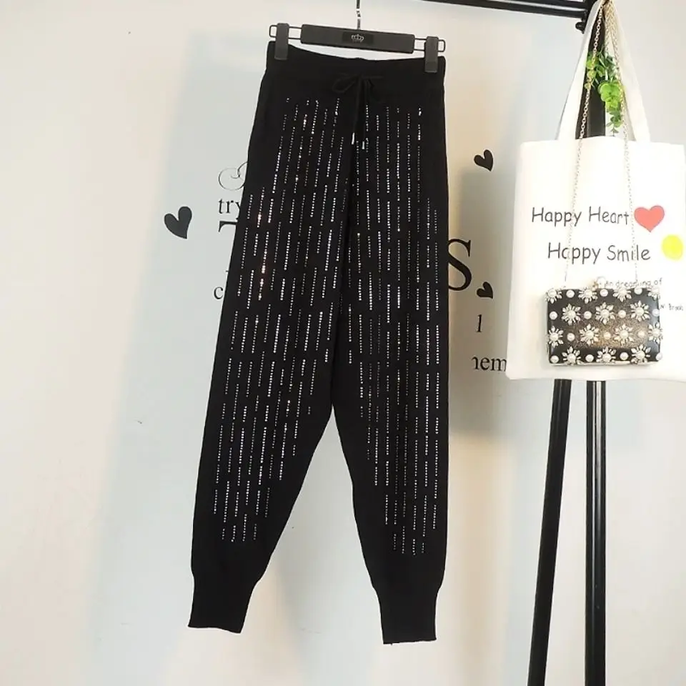 

New 2021 Women Harem Pants Casual Elastic Waist Solid Jogger Pants Female Plus Size Streetwear Trousers Loose Fashion Pants
