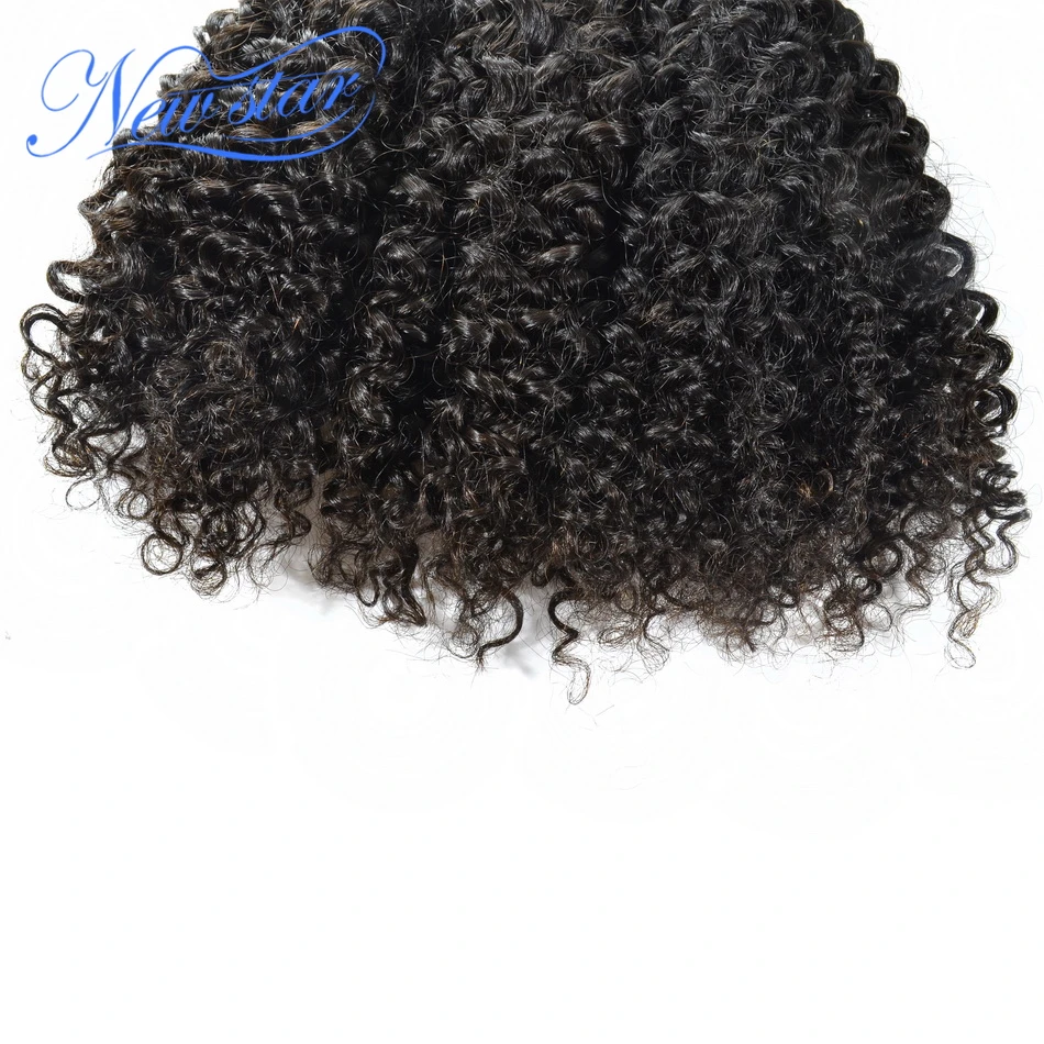 Новые бразильские кудрявые афро волосы для наращивания 3 шт. уток 100% натуральные