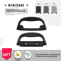 hanluoke b036 luggage accessories handle luggage retractable handle universal luggage accessories handle metal seat