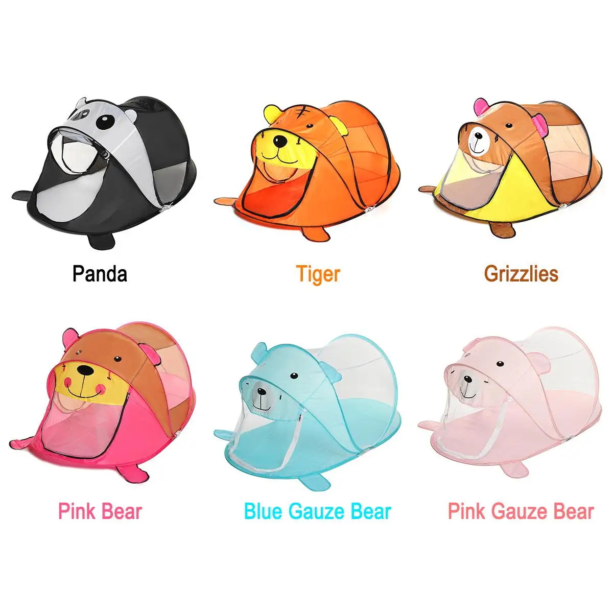 Детская палатка с мишкой тигром медведем и пандой|Игровые палатки| |