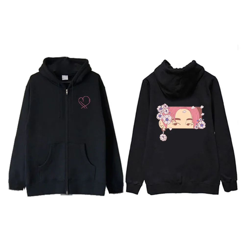 Bangtan/толстовки с капюшоном для мальчиков женская розовая толстовка кофта зимняя