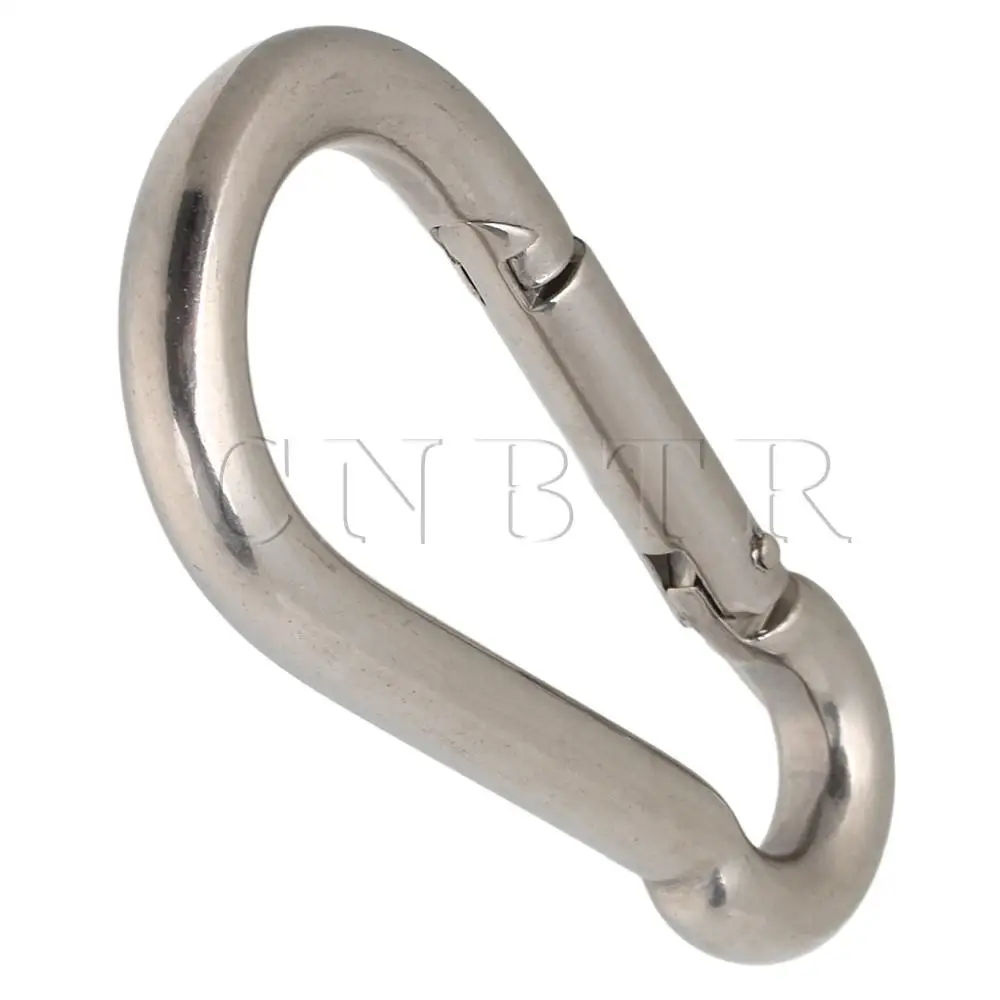 CNBTR 5 x Multifunctional Spring Snap Quick Link Lock Carabiner Stainless M10 100mm | Инструменты