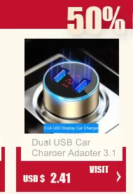 QC3.0 мини USB Автомобильное зарядное устройство для мобильного телефона планшета gps 3.1A быстрое зарядное устройство автомобильное зарядное устройство 2 порта USB автомобильный адаптер зарядного устройства для телефона в автомобиле