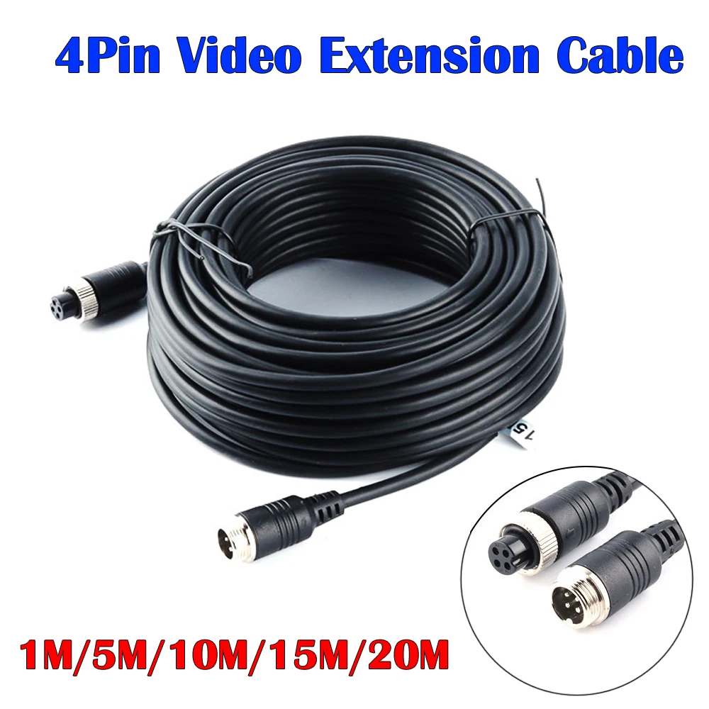 

Удлинительный кабель NEOCoolcam, 1 м, 5 м, 10 м, 15 м, 20 м, водонепроницаемый, с 4-контактным разъемом для подключения автомобильного монитора к камере видеонаблюдения