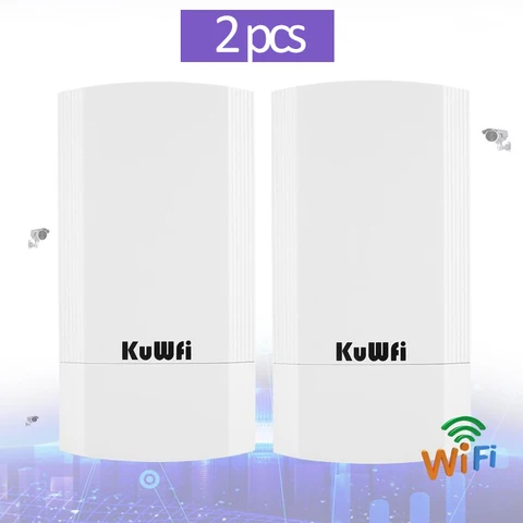 Уличный CPE мост KuWFi 5,8 ГГц, Мбит/с, беспроводной Wi-Fi мост AP/ретранслятор, мост, точка до точки 1-3 км с портом WAN/LAN