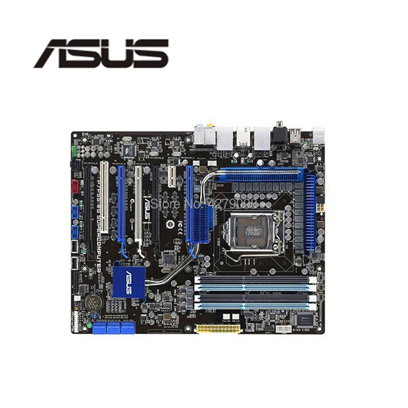 Разъем LGA 1156 для ASUS P7P55 WS материнская плата настольного компьютера P55 i3 i5 i7 DDR3 16G ATX
