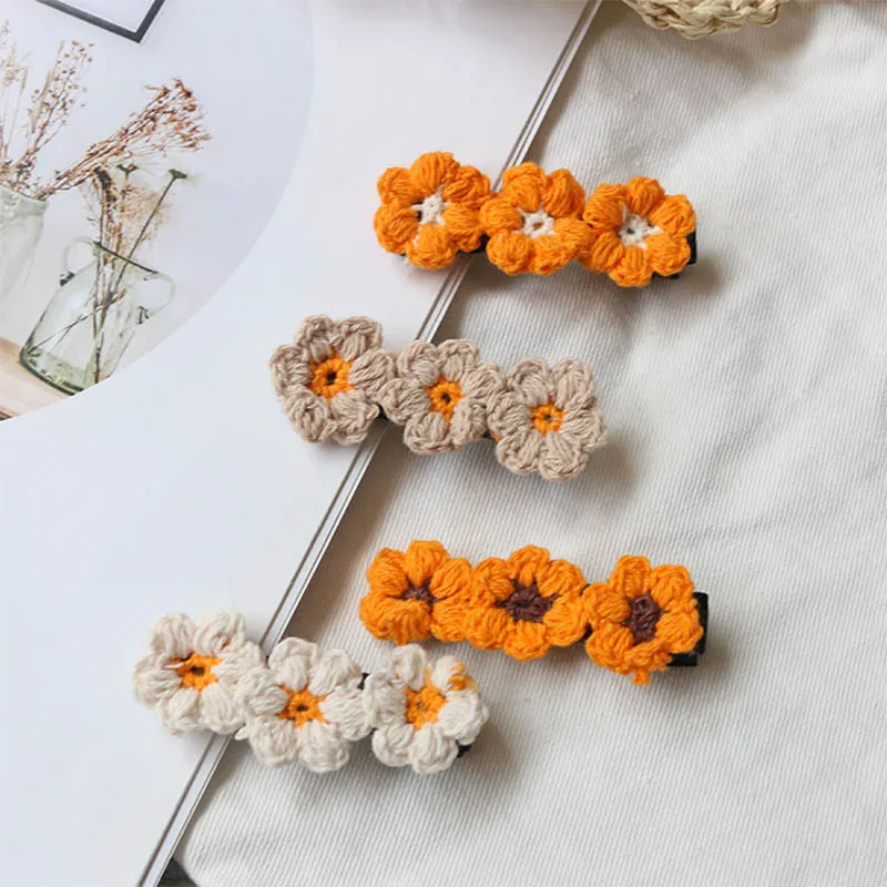 1 шт. новинка зимние милые японские заколки для волос девочек ручная работа