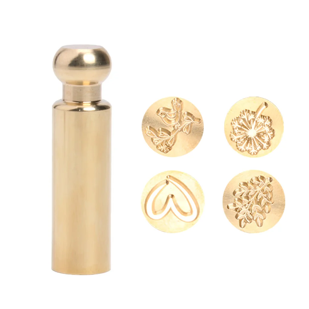 Психического ручной работы набор восковых печатей с огонь картина изображением