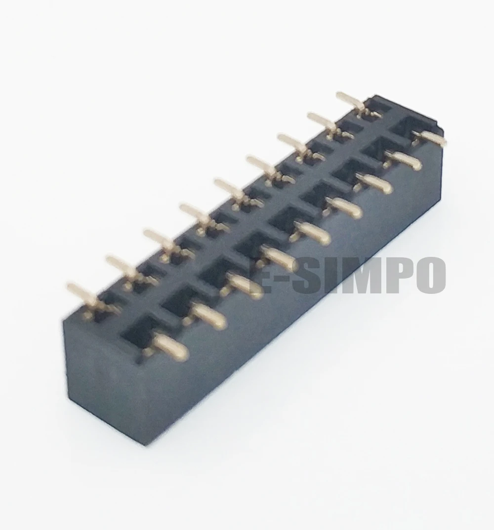 50 шт. 2 54 мм SMT PH5 двойной женский заголовок SMD пластиковая Высота 5 2X5P 2X8P 2X9P 2X12P