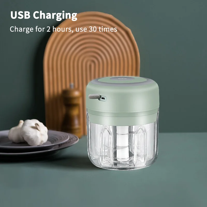 hipicok electric food chopper garlic crusher meat grinder mini garlic press vegetable chopper masher machine usb kitchen gadgets free global shipping