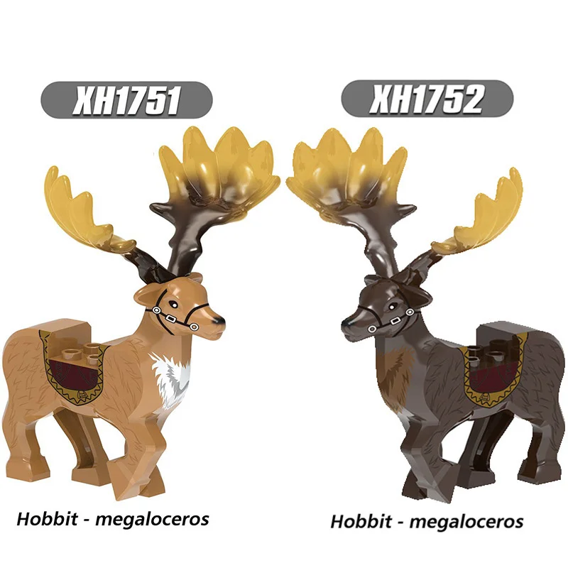 

The Elf King Thranduil Megaloceros Mount lotr Animals Model Building Blocks Medieval Toys kids Christmas Gifts