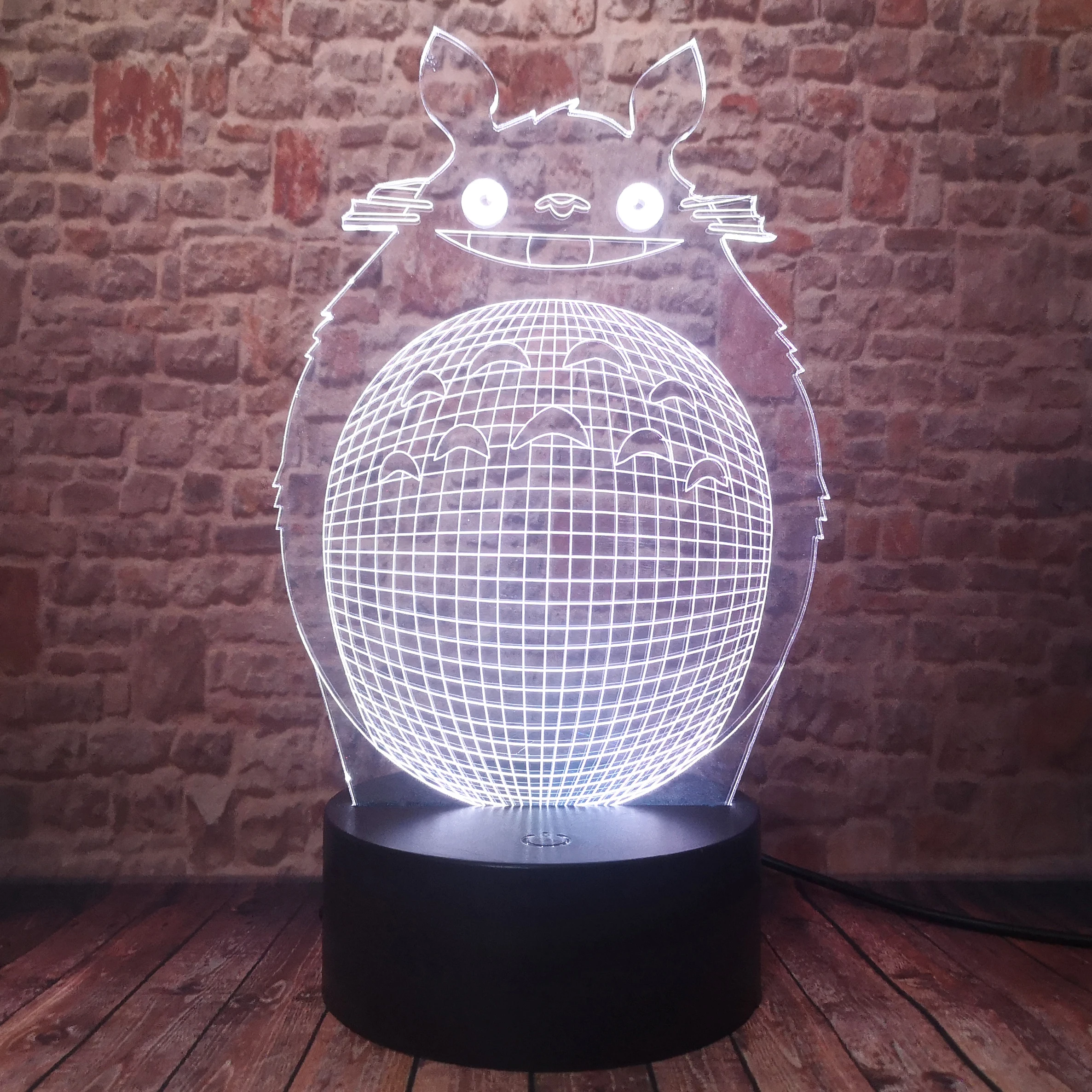 Фигурка аниме My neighter Totoro 3D Smart 7 цветов ночник светильник детская кроватка лампа