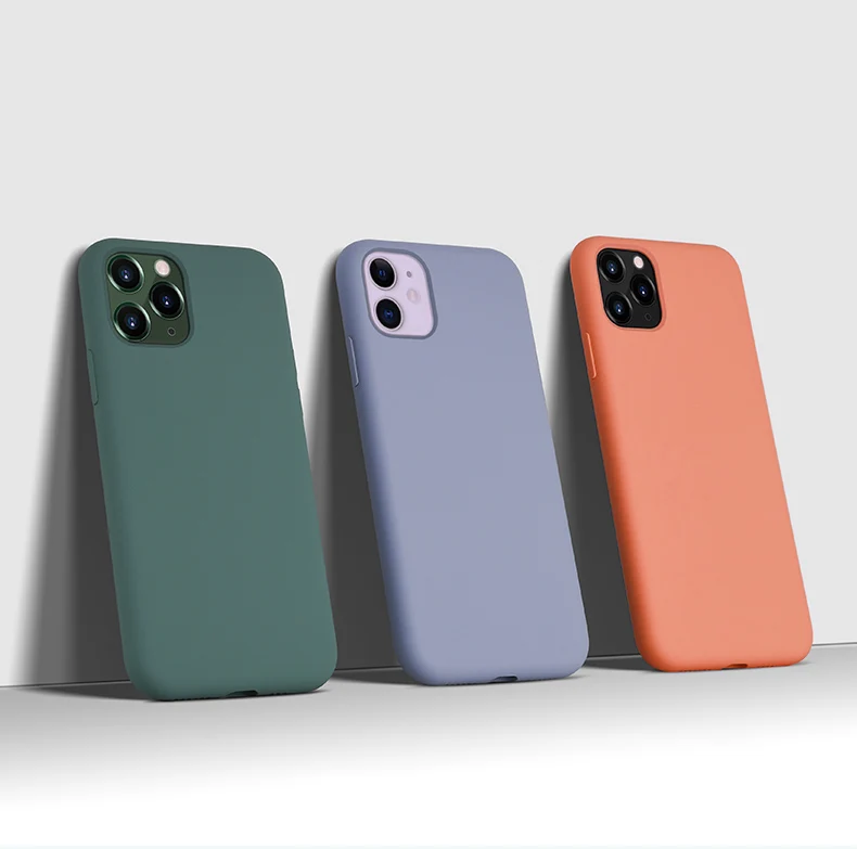 Тонкий мягкий чехол для iPhone 11 Pro 7 8 6 6s Plus, жидкий силиконовый чехол, карамельный цвет, чехол для iPhone X Xs 11 Pro Max XR