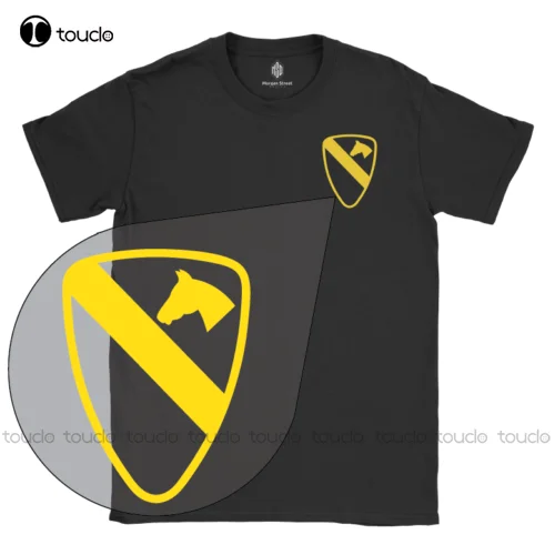 

1St Cavalry Division Army T-Shirt 100% Ring Spun Cotton Includes Free Decal Unisex Women Men Tee Shirt