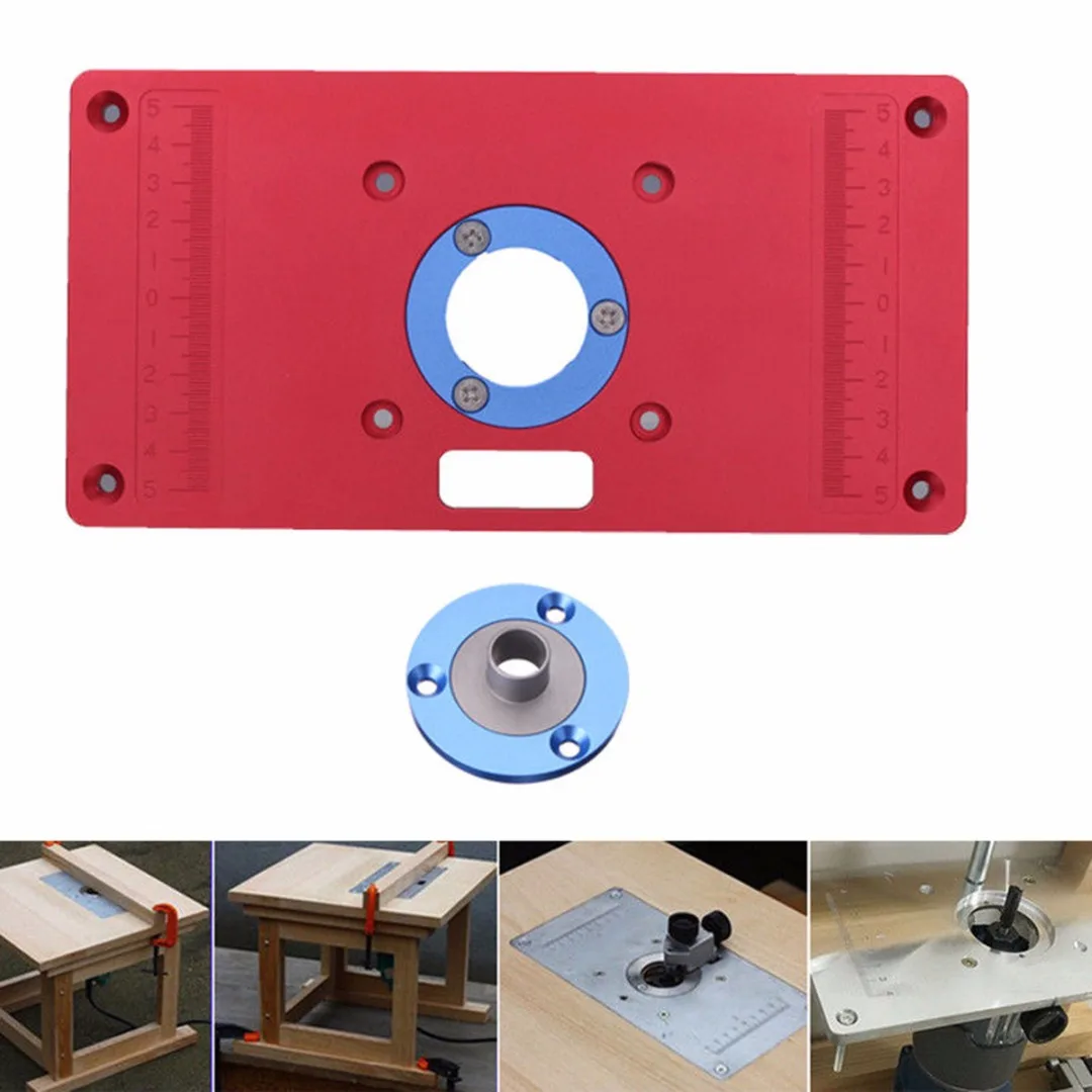 

High Quality Universal Router Table Insert Plate For DIY Woodworking Wood Router Trimmer Models Engraving Machine