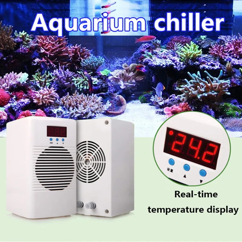 110-240 в водяной охладитель и подогреватель для аквариума менее 20 л 30 морской