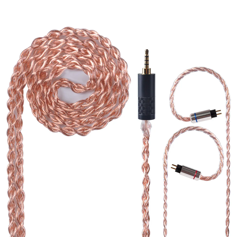 OFHC 24 AWG 6N высокочистый медный кабель 2 5/3 5/4 4 мм сбалансированный для наушников с
