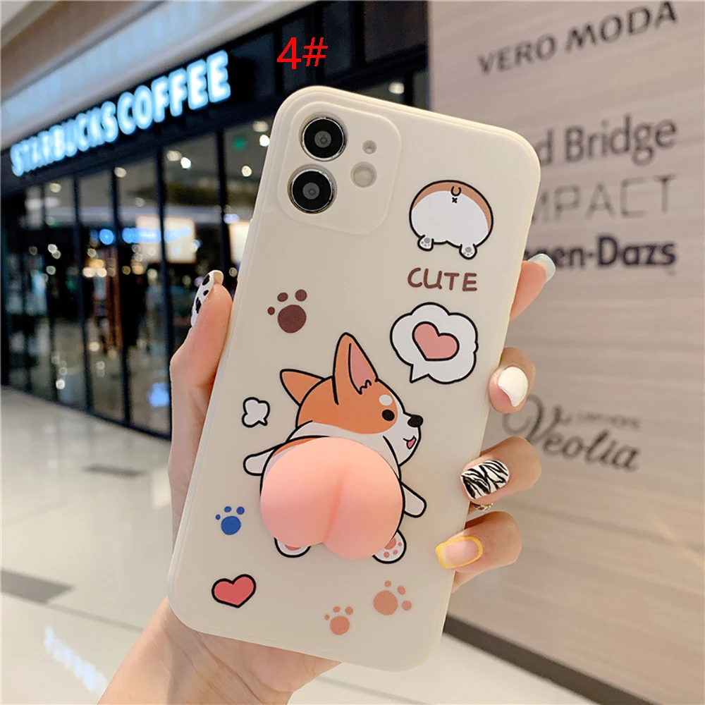 cute cartoon corgi dog relieve stress phone case for huawei y5 y5p y6 y6s y6p y7 pro y7a y7p y9 prime y9a y9s soft silicon cover free global shipping