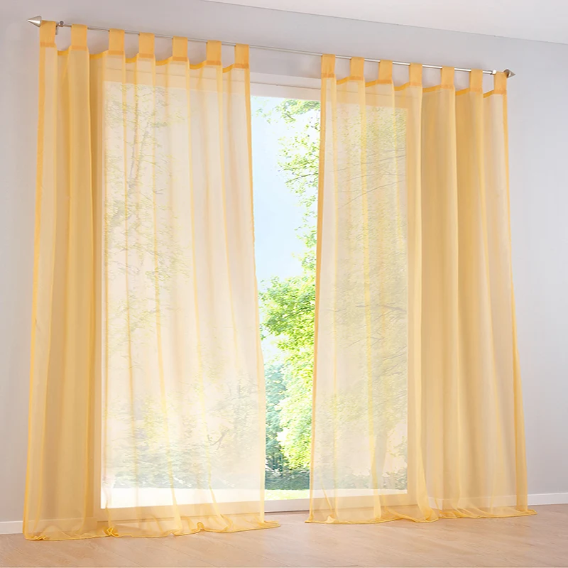 Moden стиль сплошной цвет полиэстер занавески для спальни гостиной окна полу