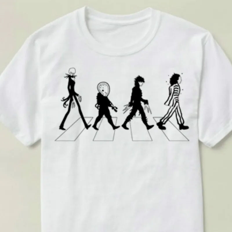 Tim Burton Beetlejuice футболка с коротким рукавом хлопковая для женщин и мужчин (1)