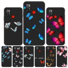 Аксессуары для Tecno Spark 5 Air Fundas Tecno Spark 6 Air 6 GO 2020 5 Pro Camon 12 15 бампер Бабочка Мягкий силиконовый черный чехол