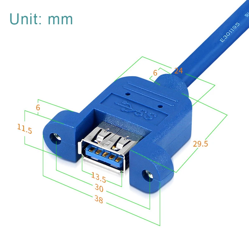 USB3.0 Удлинительный кабель папа мама с винтовым креплением соединитель для ПК