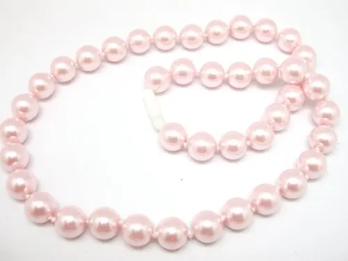 Ожерелье женское из искусственного жемчуга колье с круглыми бусинами 10 мм