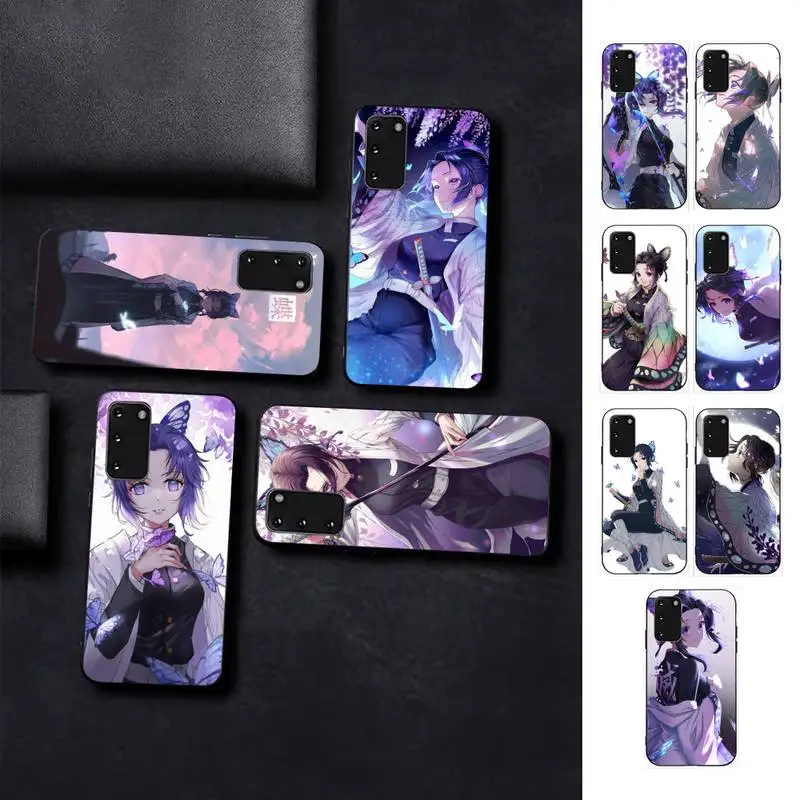 

FHNBLJ Shinobu Kocho Kimetsu no Yaiba Phone Case for Samsung S10 21 20 9 8 plus lite S20 UlTRA 7edge