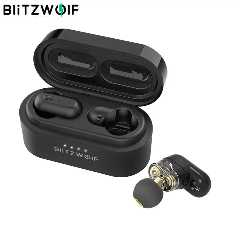 [Двойной динамический драйвер] Blitzwolf BW-FYE7 TWS bluetooth 5.0 Наушники-вкладыши Бас Стерео Наушники двустороннего вызова True Wireless Наушники Лучшая музыкальная гарнитура Наушники Handsfree