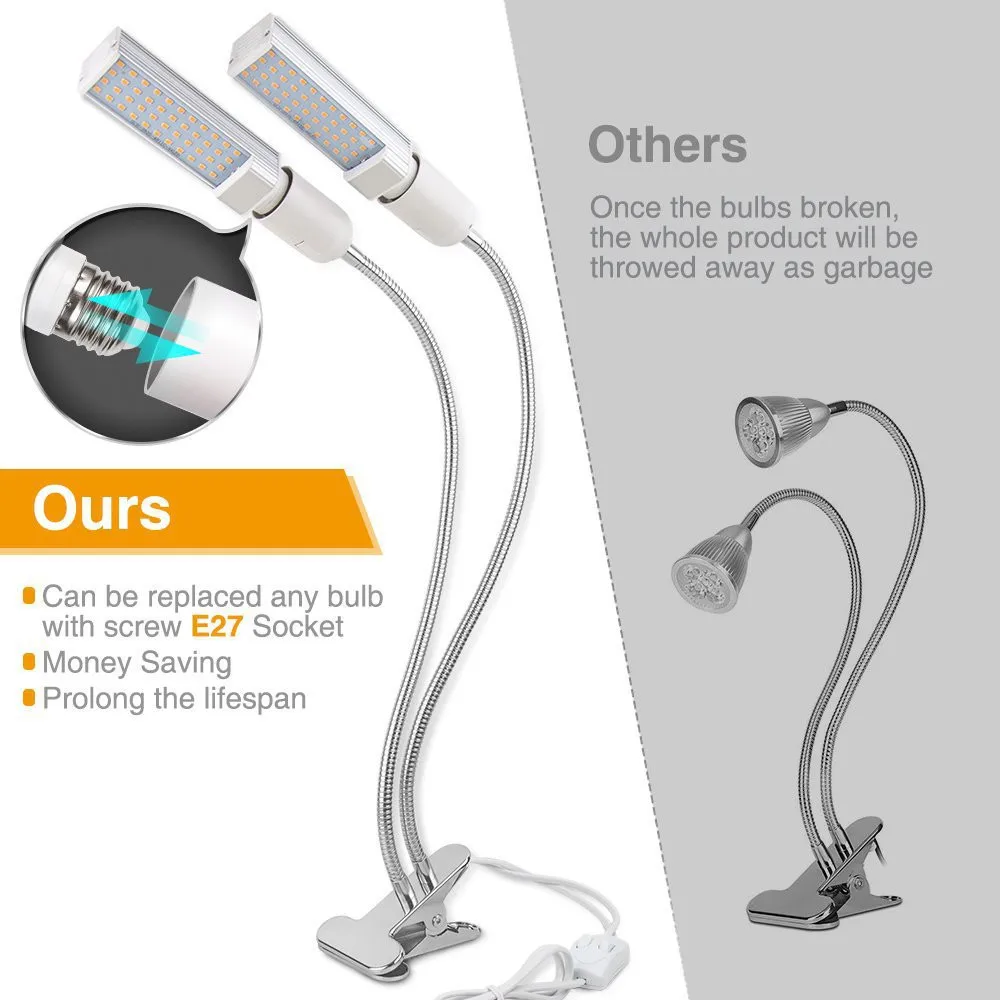 45/68 Вт полный лампы спектра E27 Фито синхронизации для комнатных растений цветок