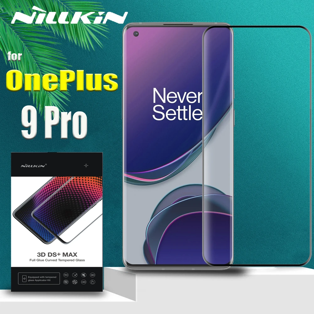 for oneplus 9 pro tempered glass screen protector nillkin 3d full coverage 9d edge safety protective glass on one plus 9 pro free global shipping