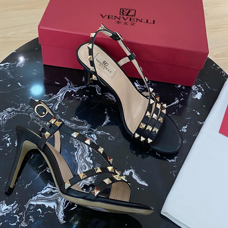 

French vvl venvenli business women's shoes most worthy classic style thick heel, square head, color matching, soft leather upper