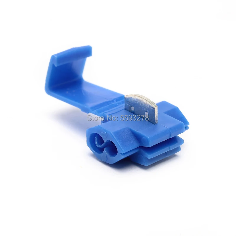 20PCS/LOT LOCK QUICK SPLICE WIRE CONNECTORS 10-22 AWG Cable Crimp Connectors Electrical Wire Terminals Blue Connector | Обустройство