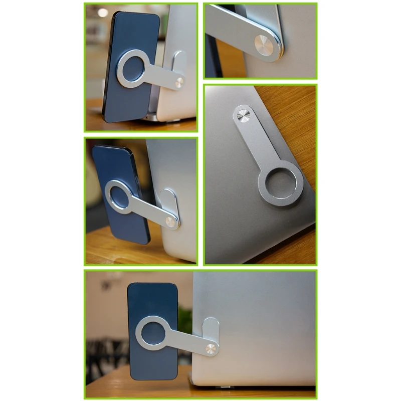 

Laptop Monitor Expansion Bracket, Smartphone Dock for Computer Display and Phone Connecting Holder Adjustable Stand