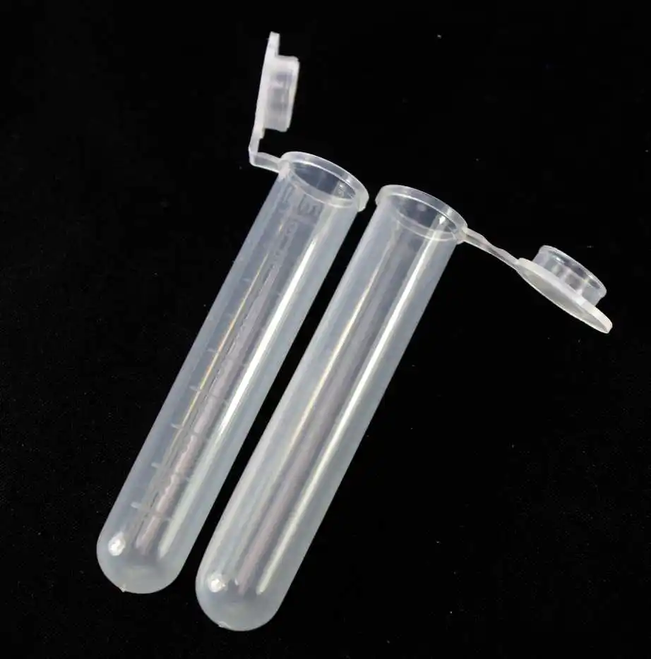 Лабораторная пластиковая полипропиленовая центрифуга с круглым дном со шкалой