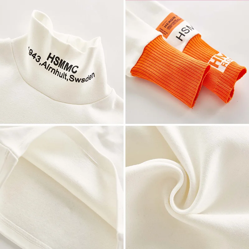 Детский джемпер для девочек коллекция 2021 года весенне осенняя модная футболка с