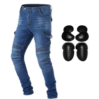 upgrade motorcycle riding jeans pantalons for men motocross racing armor pants with detachable ce certified knee hip protector