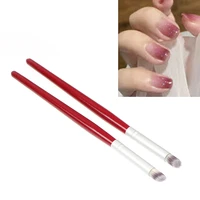 2pcsset nail art brush uv gel painting drawing manicure pen tools diy accessory pigment gradient pen nail painting