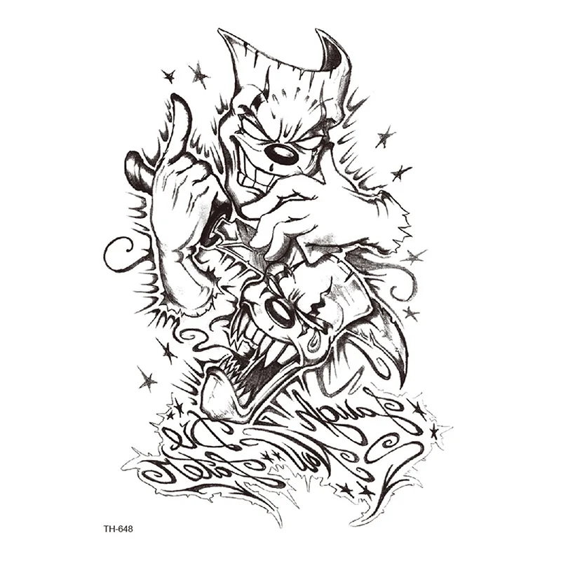 Новые Временные татуировки для женщин цветочные эскизные наклейки черно-белые