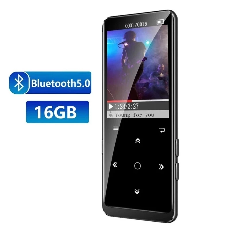 Бенджи M8 Bluetooth5.0 Мини цифровой MP3 Плеер 1 8 сенсорный Экран 16 Гб HIFI без потери