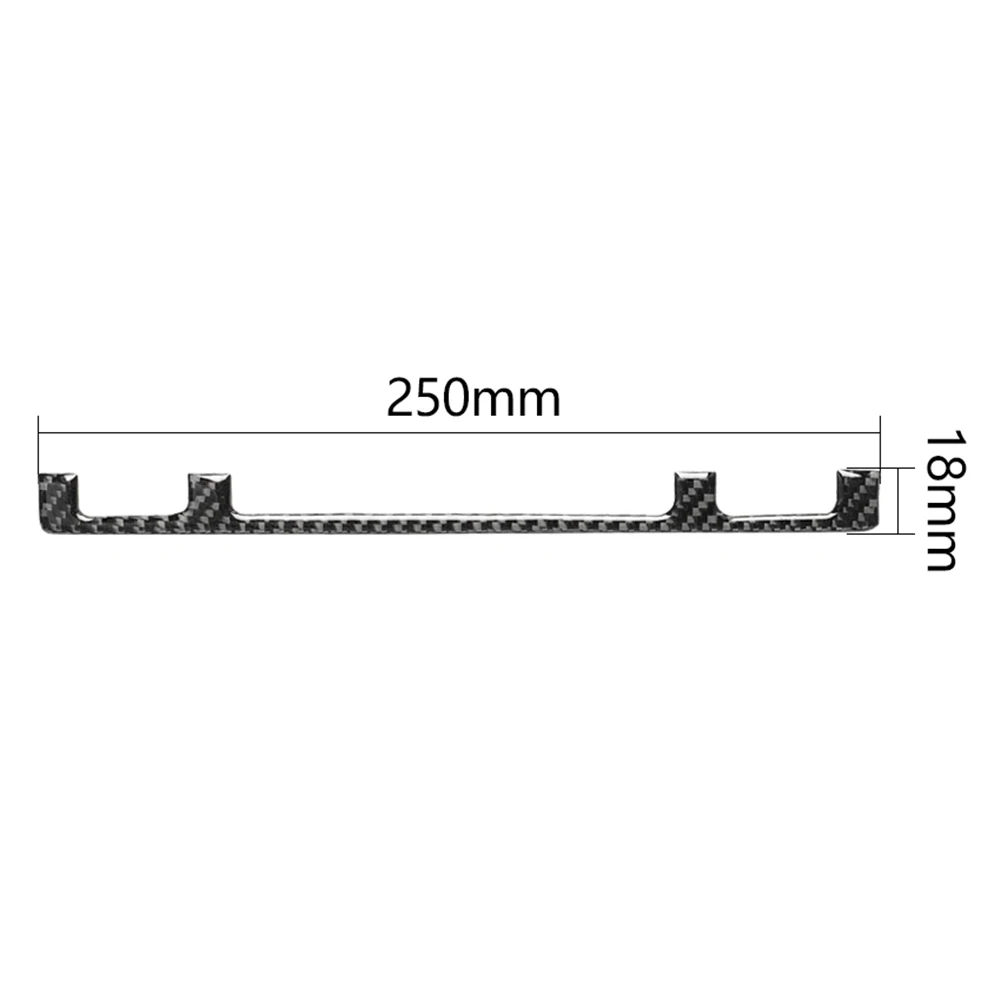 

Interior Mouldings Carbon Fiber CD Control Panel Cover Trim Decorative Sticker Interior Accessories for BMW E46 98-05