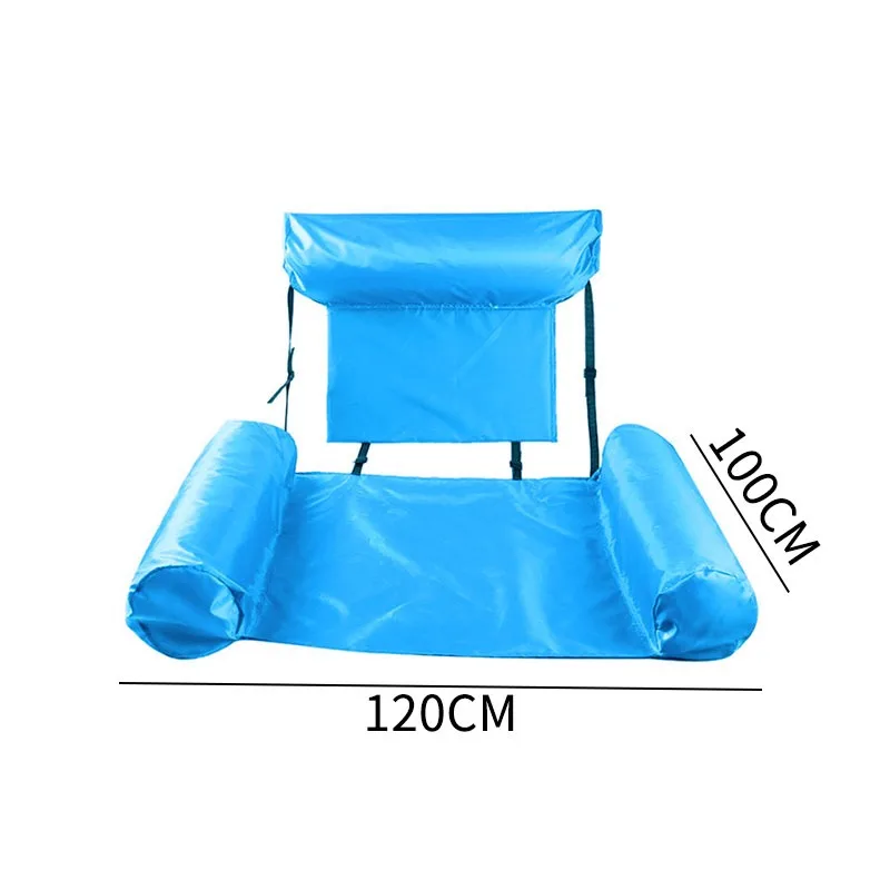 

PVC Summer Water Hammock Lifebuoy Inflatable Foldable Floating Row Swimming Pool Air Mattress Bed Beach Waterpool Lounger Chair