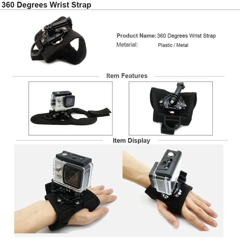 Монопод для Gopro аксессуары Go pro hero 9 8 7 6 5 4 3 Session набор креплений штатива Xiaomi Yi 4K SJCAM
