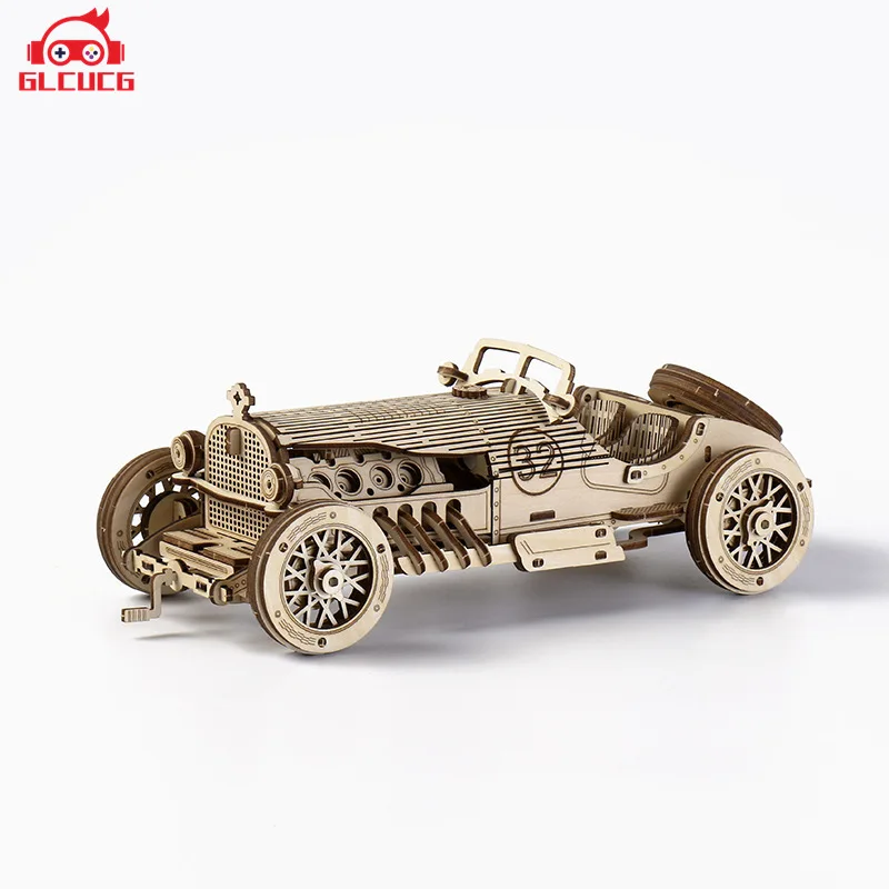 

GLCUCG Train Model 3D Wooden Puzzle Toy Assembly Locomotive Model Building Kits for Children Kids Birthday Gift