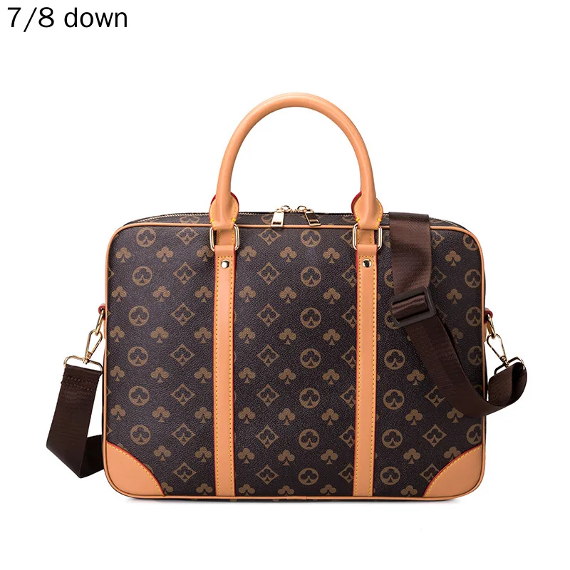 Новая мужская сумка деловая Мужская из натуральной кожи на одно плечо портфель