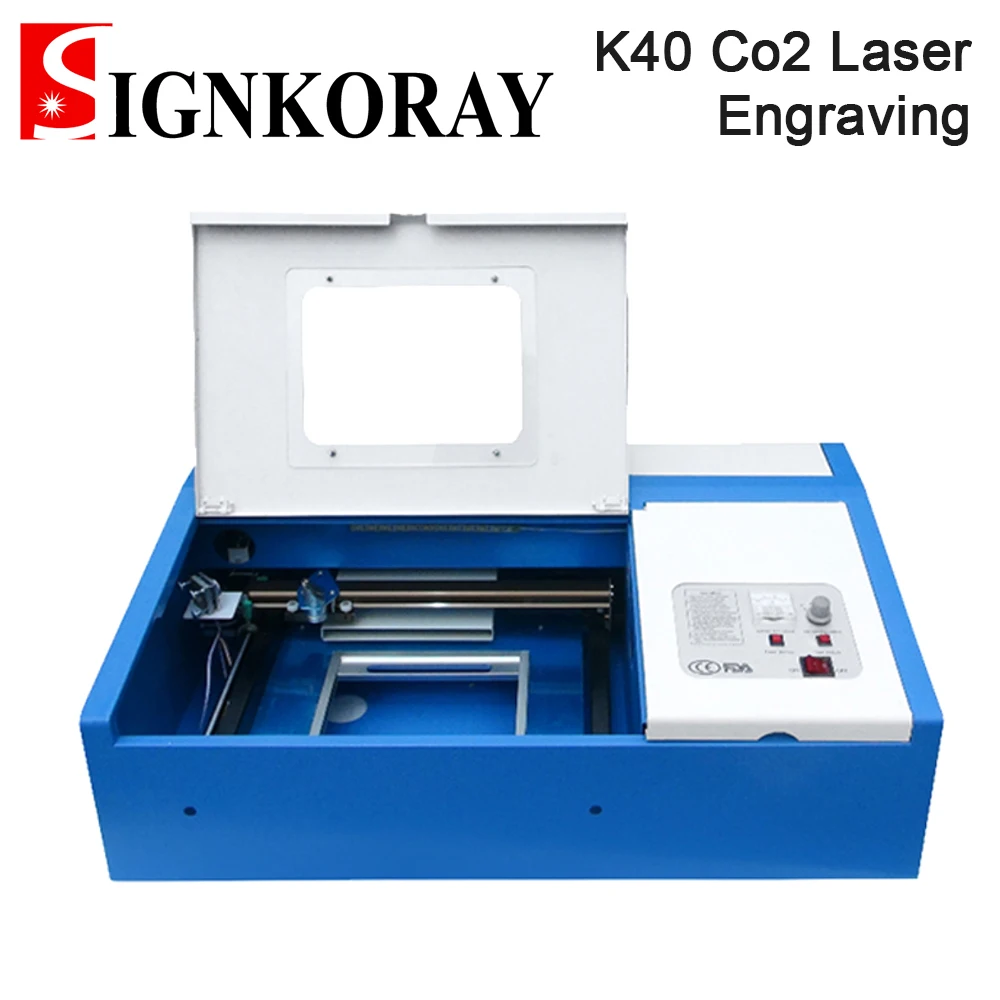 SignkoRay 40 Вт 50 ручная сборка CO2 Лазерная гравировальная и режущая машина K40 300x200 мм